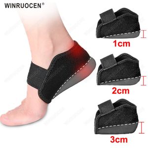 Height Increase Insole for Men Women Half Heel Protectors Lift Heightening Shoes Sole Shock Absorption Heighten Foot Cushion Pad 240321