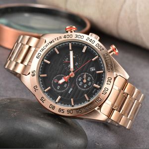 NEW Working Automatic Date Men Watches Luxury Fashion Mens Full Steel Band Quartz Movement Clock Gold Silver Leisure Wrist Watch #1853