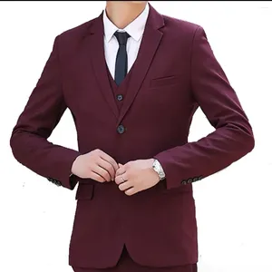 Ternos masculinos casamento perfeito cavalheiro terno jaqueta negócios profissional alto sentido casual masculino moda completa qhp