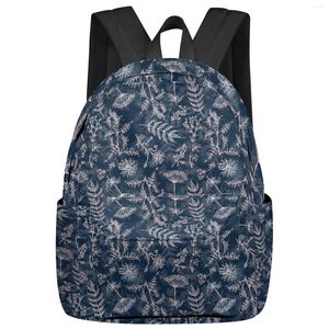 Mochila Flor Margarida Lavanda Dandelion Planta Estudante Sacos Escolares Laptop Personalizado para Homens Mulheres Feminino Viagem Mochila