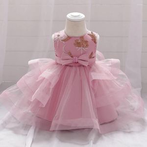 Girl Dresses Toddler 1st Birthday Party Baptism Dress For Baby Infant Sequins Custumes Kids Clothes Tutu Princess