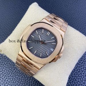 PP5711 8.3mm herrar Klocka tillbaka 40mm Dial Automatic Ultrathin Transparent AAAAA Blue Superclone 9015 Sportklockor PP5711 MEKANISK 389 MONTREDELUXE