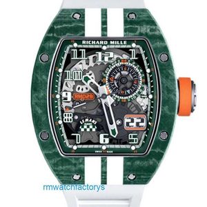 RM Watch Pilot Watch Popular Watch RM029 Herr Series RM029 Automatisk mekanisk kolfibermaterial Klocka Användt Watch Set
