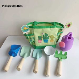 Sand Play Water Fun Childrens Sand Shovel Beach Toy Nine-piece Suit Cassia Seed Playing In The Sand Outdoor Tool Tote Bag Set 240321