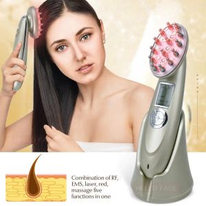 Tools Electric Hair Growth Comb Anti Hair Loss Treatment Infrared RF Nano Red Light EMS Vibration Scalp Massage Hair Care Therapy