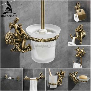 Handdukringar väggmontering romantisk badrum duschmaskinvarutillbehör Setowel Ring och Robe Hooktoilet Paper Holder Handduk Bar MB-0810B 240321