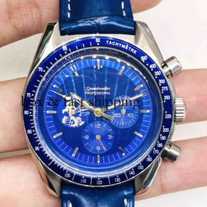 Chronograph Superclone Watch Watches Wrist Luxury Fashion Designer Automatisk mekanisk Chaoba Six Pin Blue Space Automatisk CL053 MENS MONTREDELU