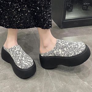 Slippers Women Flats Platform Walking Dress Sandals Shoes Summer 2024 Fashion Outdoor Flip Flops Causal Slides Mujer Zapstos