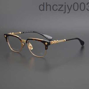 CH Cross Sunglasses Ramki Designer Heart Men Okulaj Pure Titanium Gold Glasses Plate Chromes Kobiety Marka 3NB8 V74L