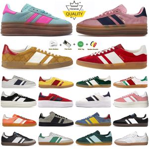 Designer campus 00s sapatos casuais plataforma tênis ousado rosa brilho pulso hortelã rosa núcleo preto branco solar super pop rosa homens mulheres treinadores esportivos 36-45