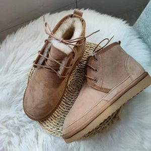 Boots New Style Best Genuine Sheepskin Leather Woman Snow Boots 100% Natural Fur Snow Boots Warm Wool Women's Winter Boots