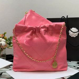 Designer Crossbody Bag Luxury Tote Bag Handväska äkta läderavfallsväska 42 cm toppnivå replikation axelväska med låda CH017C1
