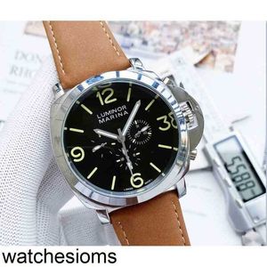 Light Watches Designer Paneraii Fashion Brand Automatic Mechanical Marina Leather Strap Tourbillon Hollow Movement Business 2Shi Wristwatches Style Luminos