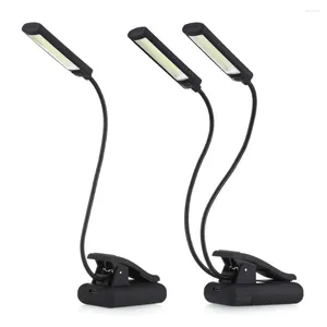 Lâmpadas de mesa 6W LED CLIP DE DIMMÁVEL USB SOBRE LEITURA LUZ PARA LAPTOP NOTOPO PIANO CABELA DE CABELA DE Mesa Portátil Night Night