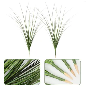 Decorative Flowers 10 Pcs House Plants Simulated Reed Grass Decor Indoor Realistic Fake Outdoor Artificial Faux