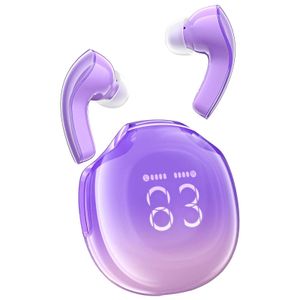 Mobiltelefonörlurar AceFast New T9 TWS trådlösa hörlurar Bluetooth 5.3 Hörlurar Sportsspel Hörlurar AI Call Buller hörlurar Bass iPhone 15 14 Q240321