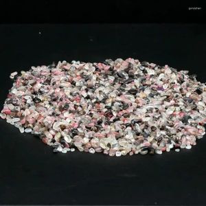 التماثيل الزخرفية الحجارة الطبيعية Rhodochrosite Healing من أجل ديكور حوض السمك المنزلي مصقول الحصى عالية الجودة 3-5mm 100g