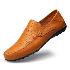 Scarpe casual Uomo Pelle Moda Sneakers Uomo Mocassini Traspirante Slip On Mocassini Guida per uomo Taglie forti 37-47