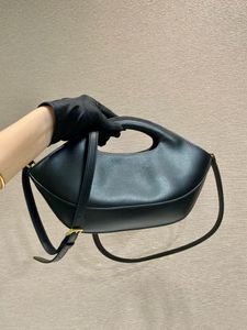 Hobo 2024 Genuine Cowhide Women Single Shoulder Handbags Triangle Luxury Designer Brand Purse High Quality Crossbody Tote Bag