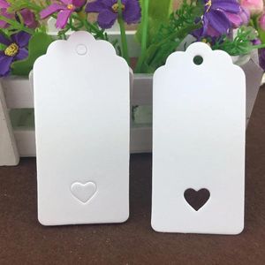 Party Decoration 100st /Lot 9.5x4.5cmcm Hollow Heart Scalloped Paper Card /Wedding Favor Gift Tag DIY /PRIC