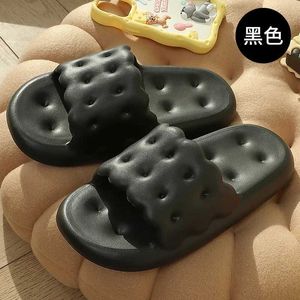 Slippers Woman Home Summer Beach biscuit simplicity cute funny Kaii comfy soft anti-slip indoor outdoor EVA Floor Sandals 2024018MY3 H240322