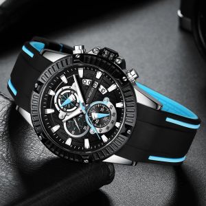 Zegarki Mini Focartz Watches for Men Silikon Pasp Army Sports Chronograph Straż na rękę dla Man Clock Relogios Masculino 0244G0.3