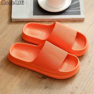 Talltor 2023 Bad Mens Tjock Bottom Platform Slides Non Slip Trend Designer Shoes Women Le Flip Flops Couples Sandals01HF5S H240322