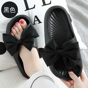 Kapdyny Home Bow Tie Knot Platforma Platforma Cloud Eva Non Slip Slides Indoor Outdoor Sandały Sandały Kai Kai Floor Buty Female01off7 H240322