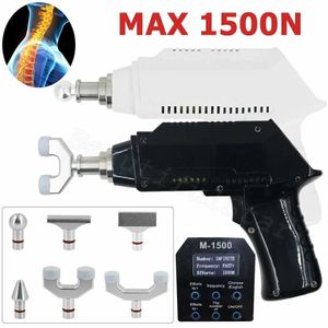 Pistola de massagem 2021 Ferramenta de ajuste de quiropraxia elétrica Max 1500N Arma de correção de coluna óssea ajustável Massageador de terapia de intensidade cervical Novo 240321