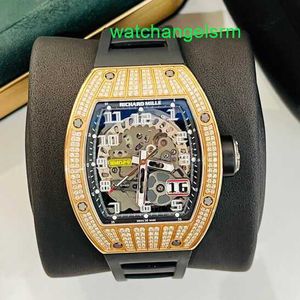 RM Watch Kalendarz biznesowy zegarek RM029 Automatyczny zegarek mechaniczny RM029 Rose Gold Original Diamond Fashion Sports Machine Business Business Machine