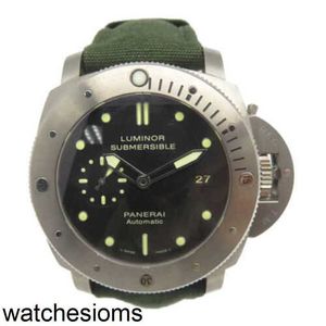 Panerass Luxury Watches Mens Wristwatches Submersible Automatic Watch Pam00305 Titanium Black Mechanical Full Stainless Steel Luminos