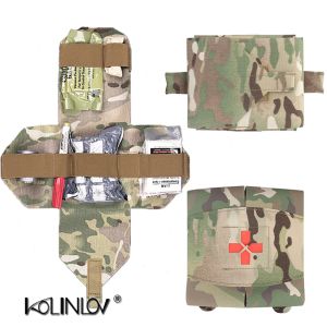 Çantalar Büyük İlk Yardım Kiti Taktik Molle Survival Set Set Açık Kamp Avcılık Askeri Yelek Kemeri Ifak Hızlı Acil Tıbbi Çanta