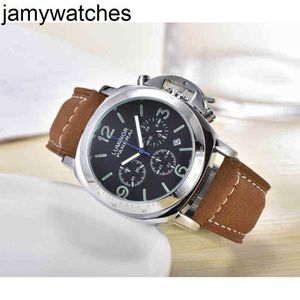 Men's Panerass Watches Fashion Luxury for Mechanical Men Leather Band Calendar Gentleman 8hrl Wristwatches Style