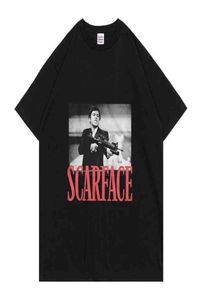 Scarface Tony Montana Big Guns Little Friend Men T Shirt Pacino Gangster Film Tee Tops Summer unisex Shrurinkproof Cotton Tshirt4215406