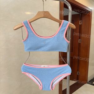 Stylish Two Piece Bikini Designer Rhinestone Logo Swimsuit Women Push Up Bra Briefs Set Sexy Woman Bikinis For Beach Holiday Swimwear