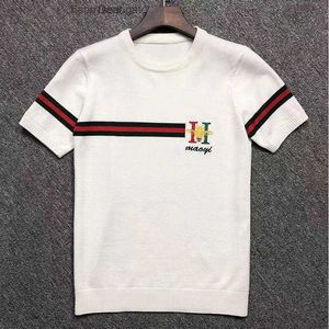 Herren-T-Shirts, Designermarke für luxuriöse T-Shirts, lockere, übergroße Kleidung, Strickpullover, kurze Ärmel, T-Shirts für Männer und Frauen