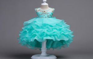 Abiti da sposa bianchi per ragazza di fiori per ragazze Disegni di abiti da festa di ballo Bambini039s Abbigliamento Costume in tulle per vestiti per bambini9560245