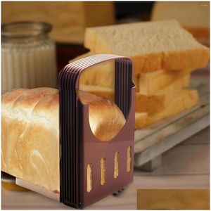 Utensili per pasticceria e cottura Affettatrice per pane Guida per affettare Pagnotta da cucina Toast regolabile per consegna a domicilio Giardino di casa Sala da pranzo Bar Bakeware Otzyn