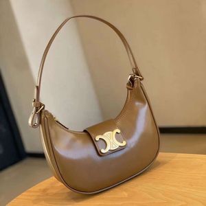 beach designer bag Triumphal Bag Texture Presbyopia Single Shoulder ava Underarm Moon Teeth hobo celies Fashion Versatile Leather Womens