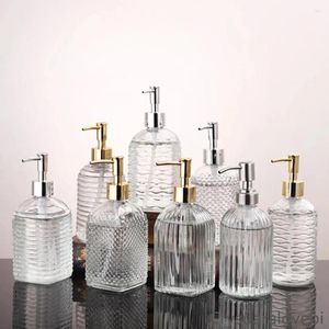 Liquid Soap Dispenser Kitchen Shampoo Container Glass Bottle Hair Press Conditioner Shower Gel Bathroom Accessories