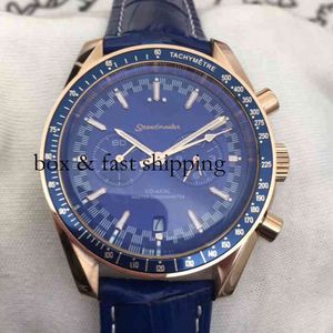 Chronograph SUPERCLONE Watch Watches Wrist Luxury Fashion Designer Mechanical Chaoba Five Needle Meige Blue Leather Fully Automatic Mechanic
