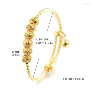 Bangle Boy Girls Gold Color Bangles For Baby Child 3-10 Years Old Arab/Ethiopian Bridal Wedding Bracelets /Party Drop Delivery Dhedk