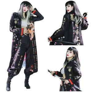 Cosplay Anime CoStumes Japanischer Bosozoku Kimono Rollenspiel mit Hosen Set Halloween Karneval SetC24321