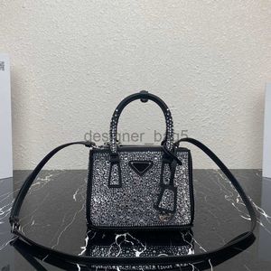 10A Qualidade Designer Luxo Galleria Sacos De Cetim Temperamento Estrela Cheia De Diamantes Popular Vertical Mini Tote Bolsa De Ombro Único Bolsa Crossbody