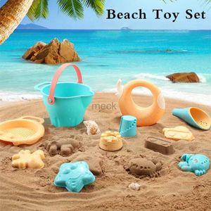 Sand Play Water Fun Beach Toys for Kids 5-14pcs Baby Beach Game Toys Kids Stil Summer Toys for Beach Play Sand Water Game Winter Play Snow 240321