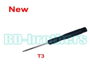 New Stype Black T3 Screwdriver Torx Screw Drivers Open Tool for Hard Disk Circuit Board Phone Opening Repair 3000pcslot9538423