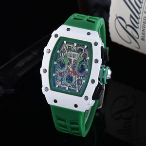 2023 relógio masculino de alta qualidade montre homme silicone relógio de quartzo moda masculina à prova dwaterproof água esportes luxo r251w