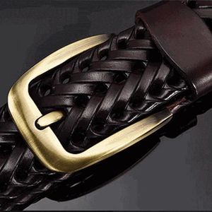 Belts Premium Leather Fashion Men Braid Belt Adjustable Woven Match For Any Outfit Elegant And Attractive