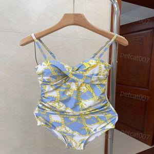 Costume da bagno da spiaggia stampato estivo Bikini con cinturino sexy Costume da bagno da surf da donna Abbigliamento firmato Bikini di lusso per costumi da bagno per vacanze in coppia