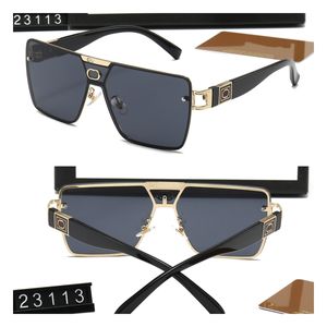 Tasarımcı Lüks Vintage Square Güneş Gözlükleri Kadın Klasik Retro Gradyan Ayna Çerçevesiz Güneş Gözlükleri Kadın Moda Rimless 7 Renk